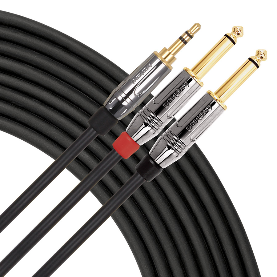 Livewire Elite 1/8" TRS to Dual 1/4" Premium Interconnect Cable