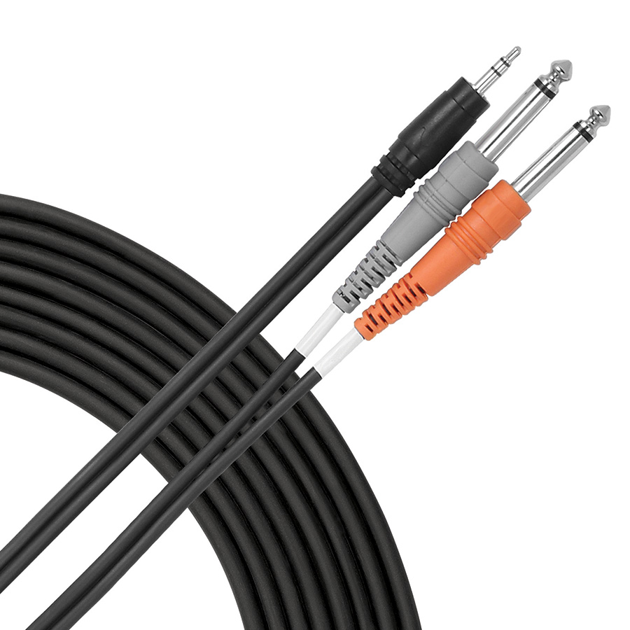 Livewire Essential Y-Cable 3.5mm TRS - 1/4" TS
